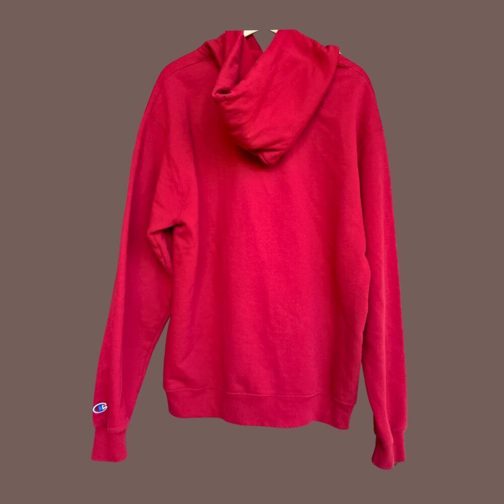 Vintage Champion Hoodie | Stanford, Red, Pullover | Size L - Picture 2 of 4